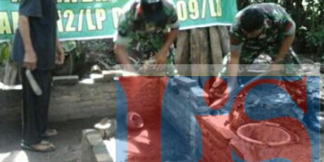 Babinsa Langga Payung Dukung Sukseskan Program Sejuta Jamban