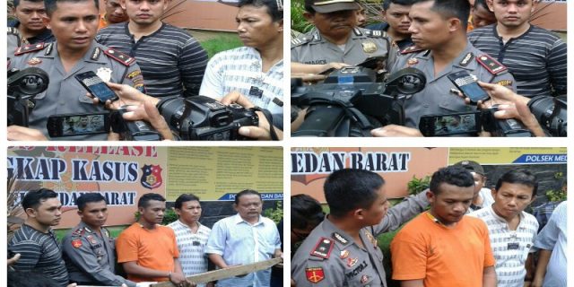 Pelaku Penganiayaan Ditembak Polsek Medan Barat