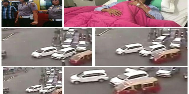 Atur Arus Lalu Lintas, Polwan Polsek Medan Baru Ditabrak Angkot