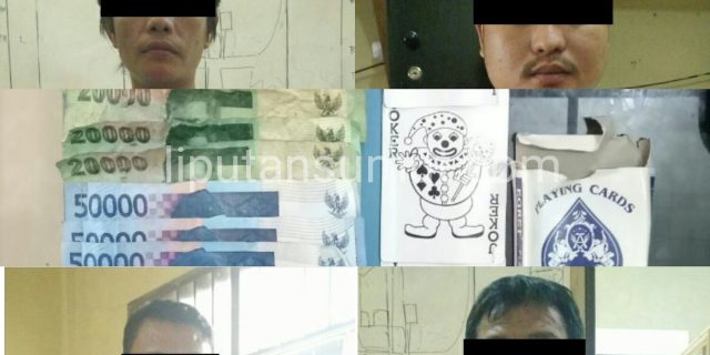 Polres Nias Bekuk 4 orang Pemain Judi