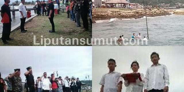 Mantap…! Peringati HUT RI Ke 72, KWIP Kepulauan Nias Kibarkan Bendera Didasar Laut