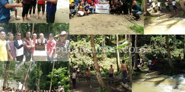 K-WIP Bersama Masyarakat Fadoro Gelar Gotong Royong Bersihkan Air Terjun Humogo