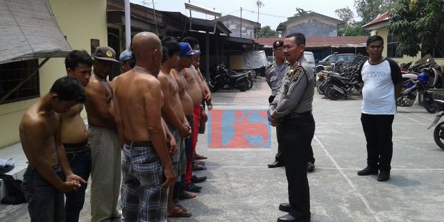 Polsek Percut Sei Tuan Amankan Belasan Jukir Liar