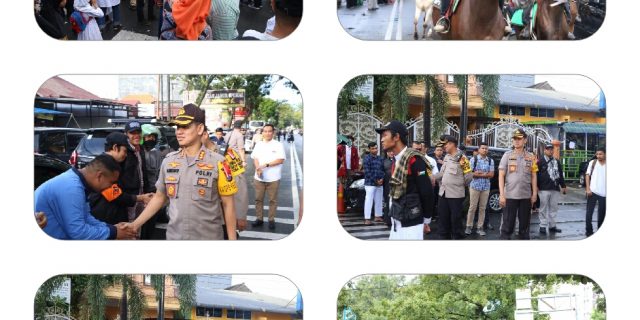 KAPOLRESTABES MEDAN PIMPIN PAM REUNI AKBAR KE II ALUMNI 212 DIMASJID AL JIHAD