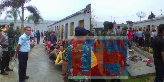 Kodim 0208/Asahan dan Kapolres Gelar Razia Narkoba dan Sajam di Lapas