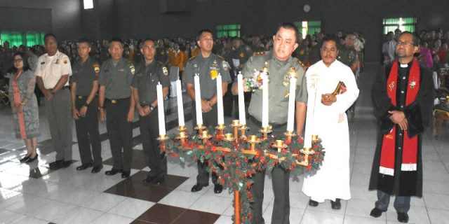 Pangdam l/BB Pimpin Acara Perayaan Natal Oikumene 