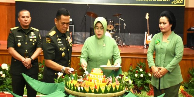 Kodam I/BB Rayakan HUT Persit KCK ke 71 Tahun 2017