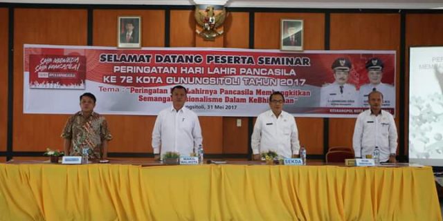 Pemko Gunungsitoli Gelar Seminar  Peringatan Hari Lahirnya Pancasila
