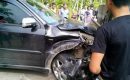 Mobil Dinas Plt Kasatpol PP Nias Utara Tabrak di Lahewa