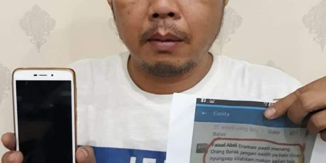 Pelaku Penghinaan Terhadap Suku Batak di Medsos Ditangkap Poldasu