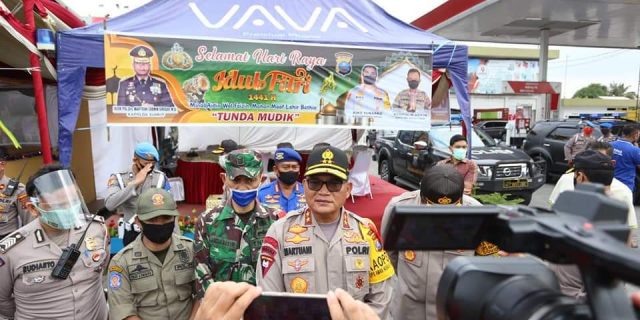 Jelang Perayaan Hari Raya Idul Fitri I441 H, Kapoldasu Cek Pospam Diwilayah Hukum Polrestabes Medan
