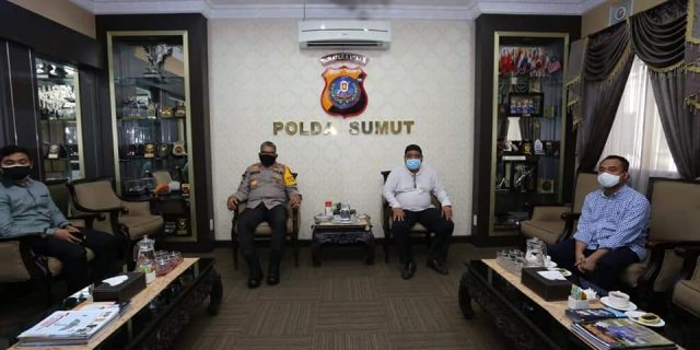 Kapolda Silaturahmi dengan Ketua PWI Sumut