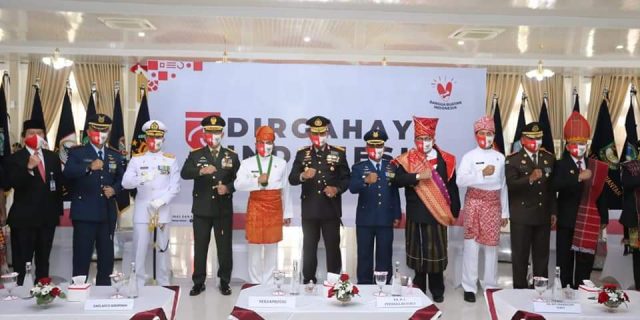 Kapoldasu Ikuti Pelaksanaan Upacara Peringatan HUT Kemerdekaan RI ke-75 Tahun 2020