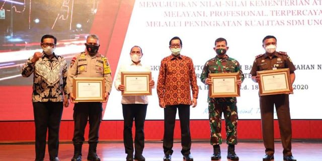 Kapoldasu Terima Penghargaan dari Kementerian ATR/BPN