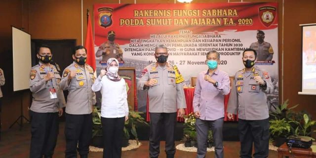 Kapolda Hadiri Rakernis Fungsi Sabhara Poldasu dan Jajaran T.A 2020