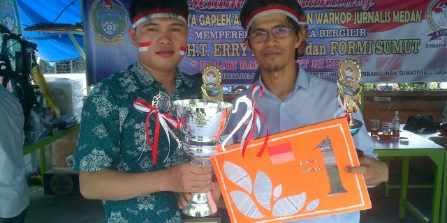 Kariaman Zega dan Jonris Rebut Juara l Turnamen Dam Batu Jurnalis Kota Medan