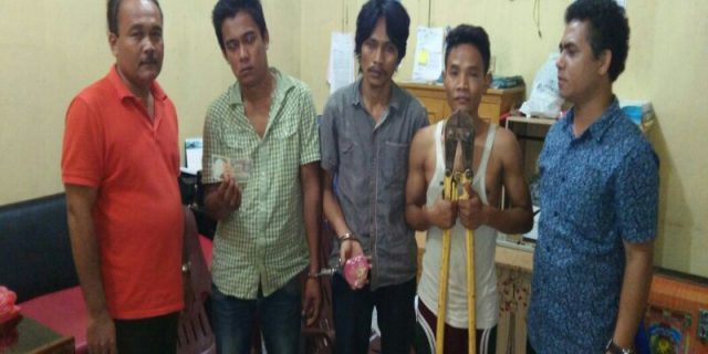 Tiga Sindikat Spesialis Bongkar Rumah Diamankan Polsek Sunggal