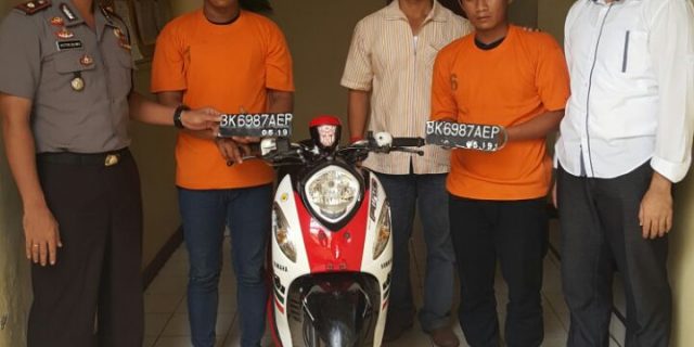 2 Pelaku Curanmor Kembali Ditangkap Polsek Medan Barat