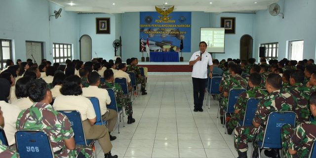 Sambut Hari Armada RI, Lantamal l Belawan Gelar Kegiatan Penyuluhan Narkoba