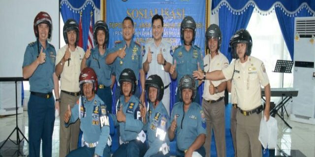 Pen Lantamal 1 Belawan Terima Kunker Kepala Cabang PT. Jasa Raharja Sumut