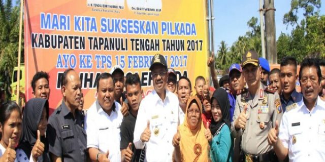 Gubsu dan Kapoldasu Tinjau Pelaksanaan Pilkada di Tapteng