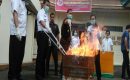Kejari Gunungsitoli Musnahkan Narkoba