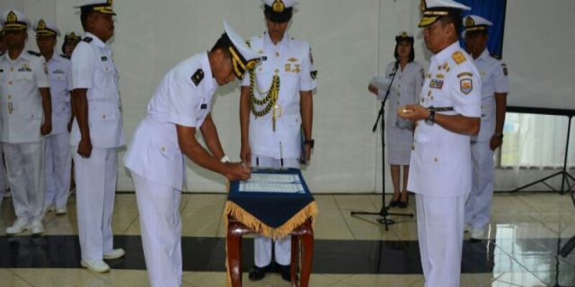 Komandan Lantamal l Belawan Pimpin Sertijab Danpomal AL Komandan Lantamal l Belawan Pimpin Sertijab Danpomal AL