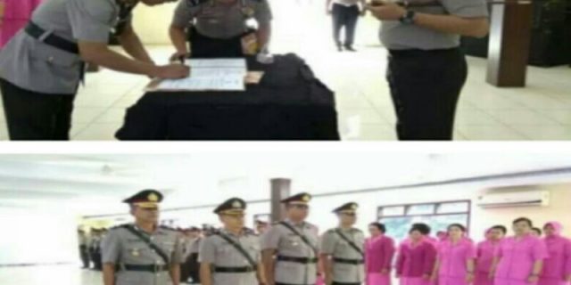 Kapolres Deliserdang Pimpin Sertijab Kabag Ops dan Kapolsek