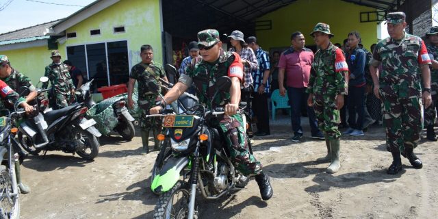 Dandim 0201/BS Lakukan Pengawasan Keliling Kampung Sentosa