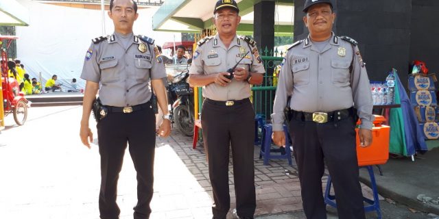 Polsek Medan Baru Pengamanan Fun Run Dilapangan Benteng