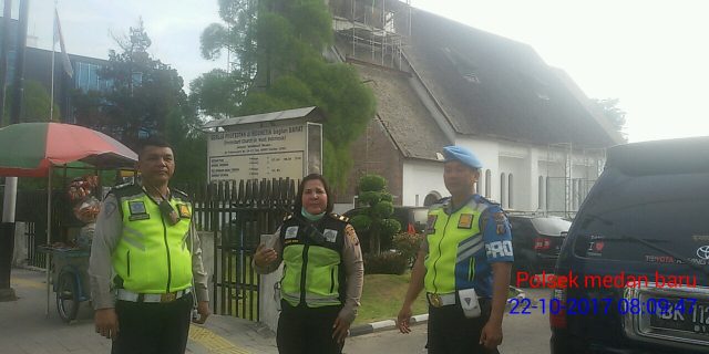 Pengamanan Gereja Prioritas Diwilkum Polsek Medan Baru