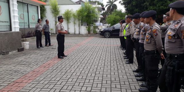 Polsek Medan Baru Adakan Pengamanan Unras Di Konjen Malaysia