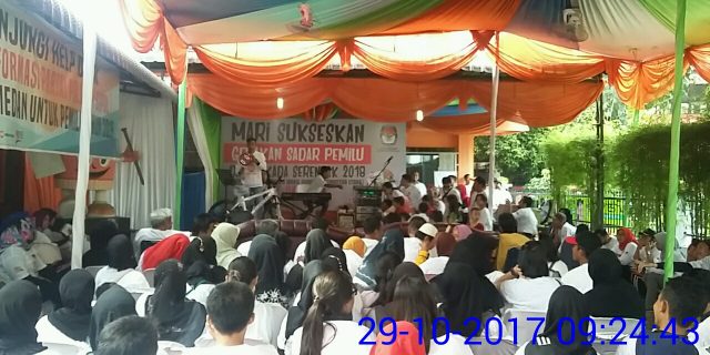 Pengamanan Polsek Medan Baru,Dalam Gerak Jalan “Dengan Tema Gerakan Sadar Pilkada Serentak”