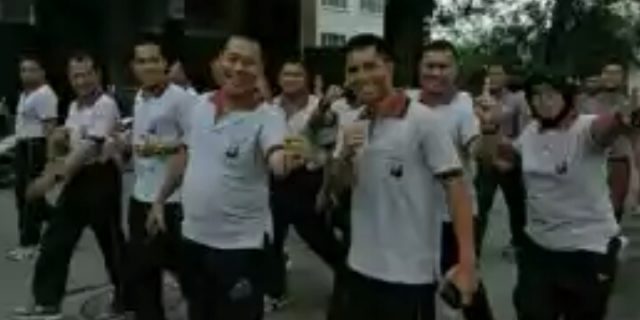 Kapolsek Medan Baru Mengikuti Olahraga Bersama dengan Kapoldasu dan Kapolrestabes