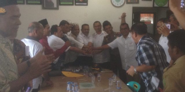 Kapolsek Medan Baru Hadiri Mediasi Pertemuan Pengurus DPP Aceh Sepakat
