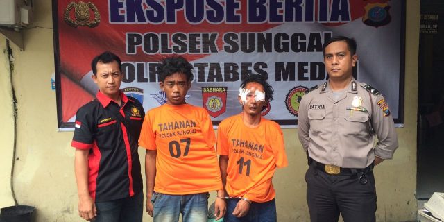 Nyuri HP Dirumah Mahasiswi Cantik,Kedua Pria Ini Mendekam Dikantor Polisi