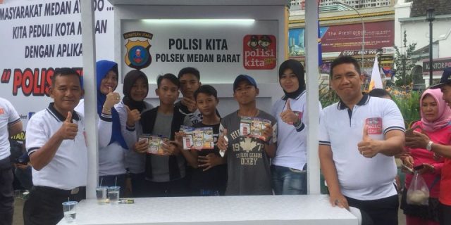 Polsek Medan Barat Gelar Panggung Hiburan Musik dan Stan “Polisi Kita” di Merdeka Walk