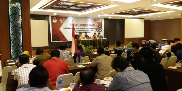 Rapat Koordinasi KPU Dan Jajarannya Berlangsung Dihotel Polonia