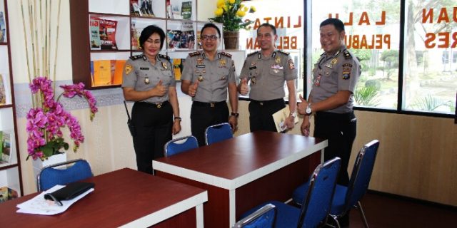 Kapolres Pelabuhan Belawan,Sambut Kedatangan Tim Pusjarah Polri