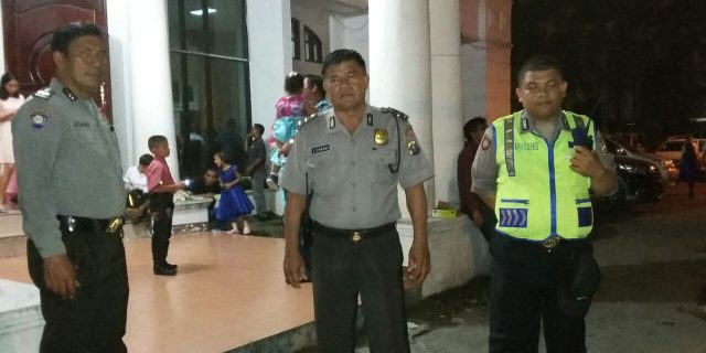 Polsek Medan Baru Adakan Pengamanan Natal RS Pringadi Medan