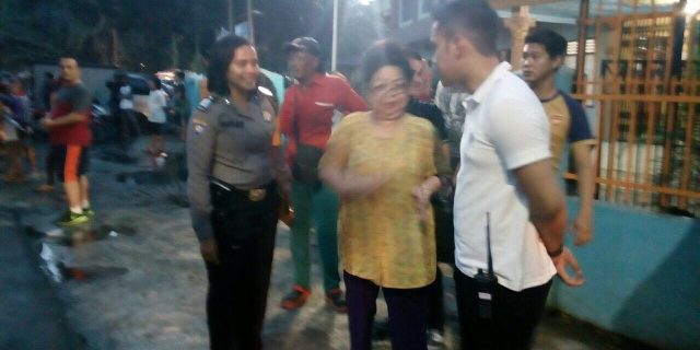 Polsek Medan Baru Turut Membantu Peristiwa Kebakaran Dilokasi Sei Batang Serangan