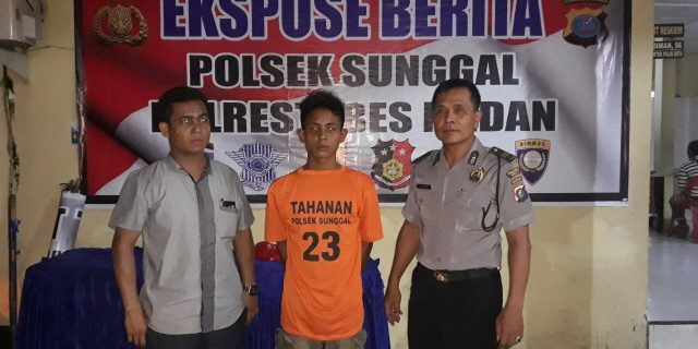 Nyuri Genset,Diteriaki Maling Fauzi Diringkus Polisi…!!!