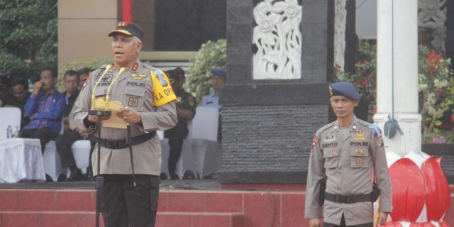 Kapoldasu Pimpin Apel Gelar Pasukan Operasi Lilin Toba Tahun 2017