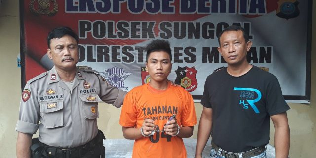 Gunakan Kawat,Inilah Aksi Maling Kotak Infaq Yang Ditangkap Petugas
