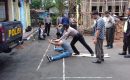 Puluhan Personil Polsek Sunggal Gelar Latihan Penggeledahan Badan