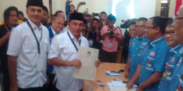 Paslon ERAMAS Pilgub 2018 Mendaftar ke KPU Sumut