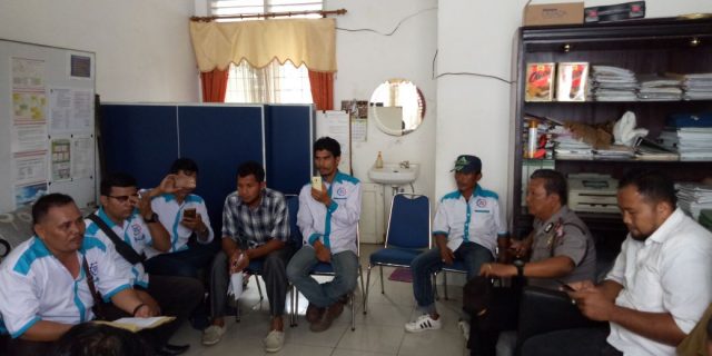 Polsek Medan Baru Pengamanan Unras SBNI