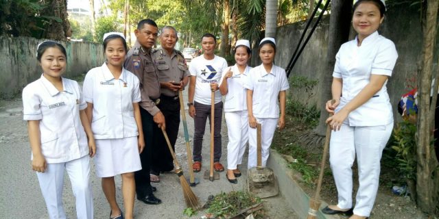 POLSEK MEDAN BARU GOTONG ROYONG BERSAMA KELURAHAN PETISAH TENGAH