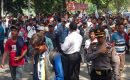 Kapolsek Medan Baru Turun Lakukan Pengamanan Unras Aliansi Nelayan Sumut