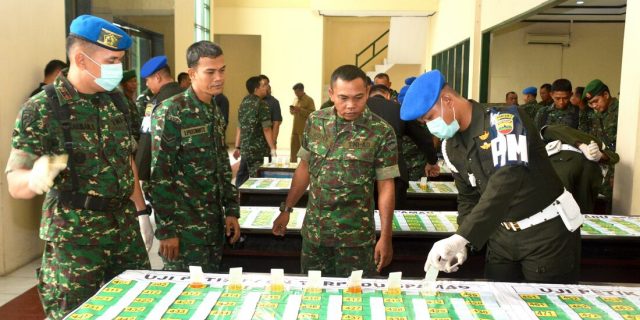 Kodam l/BB Gelar Test Urine Dadakan